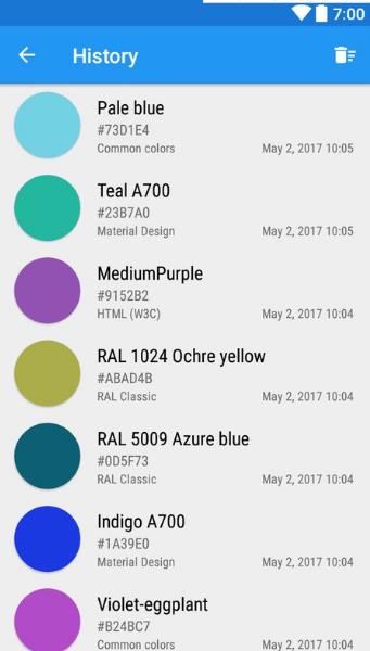 Color Picker 截图：shot-history
