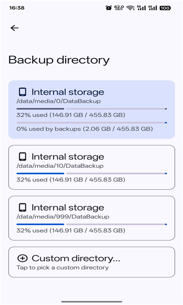 DataBackup 截图：screen-directory