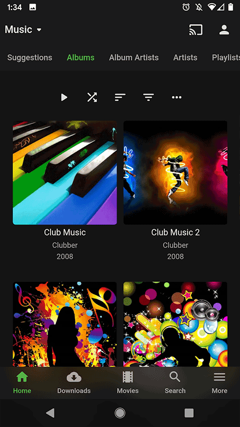 Emby 截图：albums