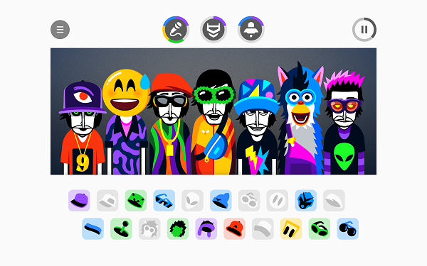 Incredibox 截图：stage-icons