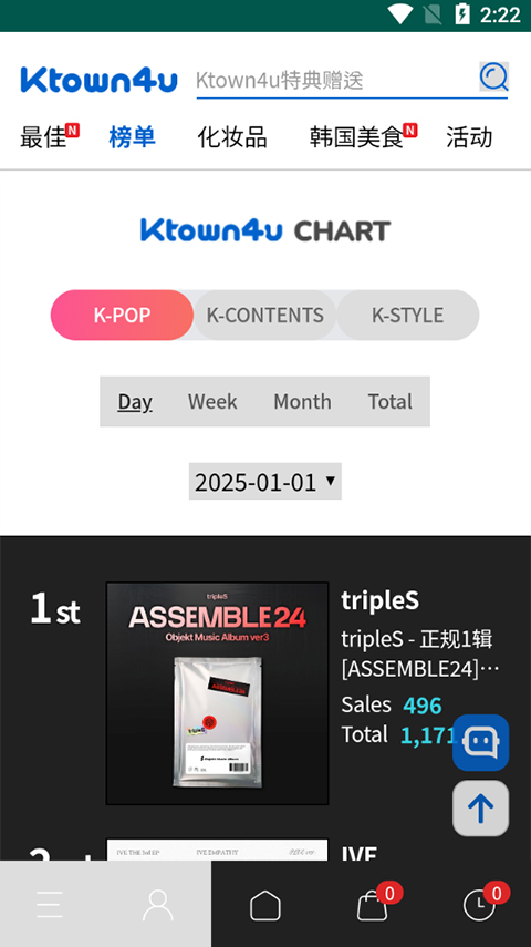 ktown4u 截图：scr-chart