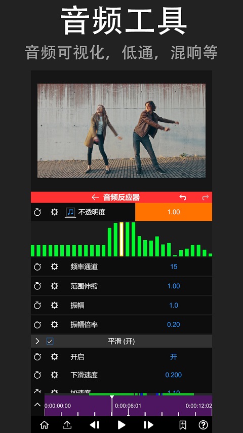 nodevideo 截图：ui-audioreactor