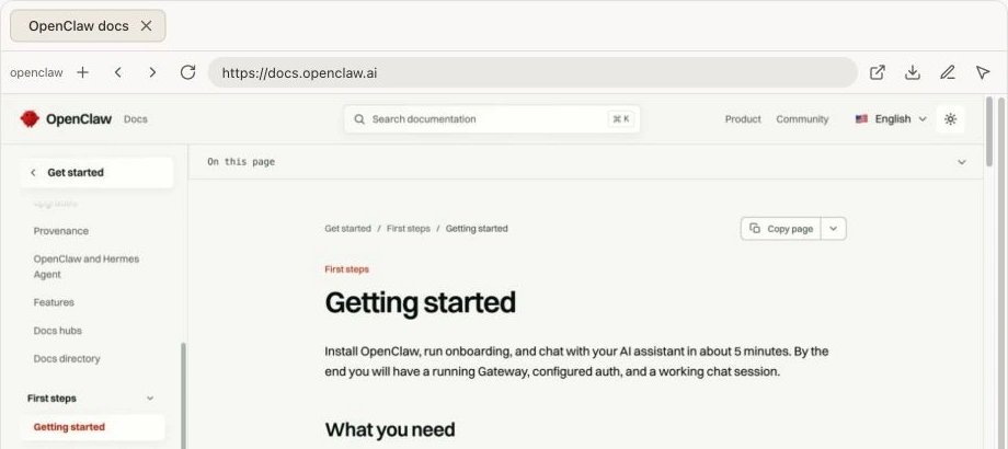 OpenClaw 截图：ui-browser