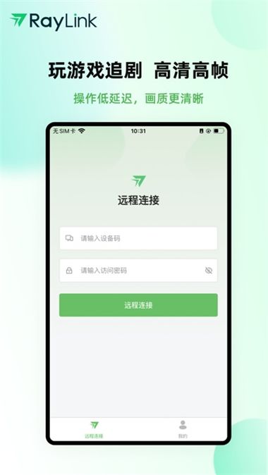 RayLink 截图：connect