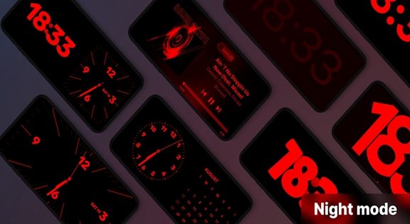 StandBy 截图：night-mode