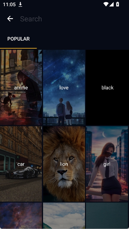 Wallcraft 截图：screen-search